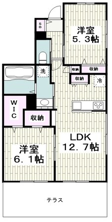 プランドール横浜の物件間取画像